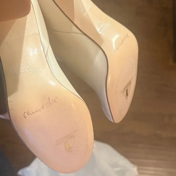 Zara Cream to the Knee Boots - Picture 9 of 9